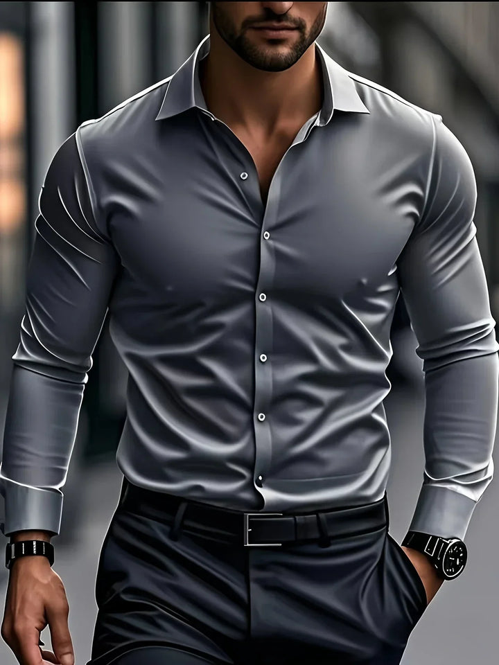 OHMIQUE | Chemise élégante à manches longues avec boutons