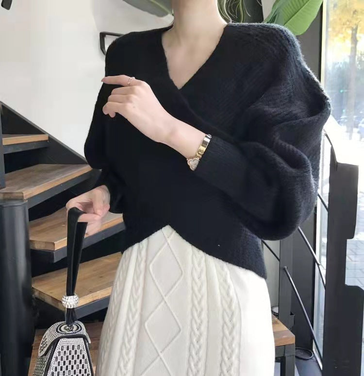 OHMIQUE | Pull en tricot croisé chic
