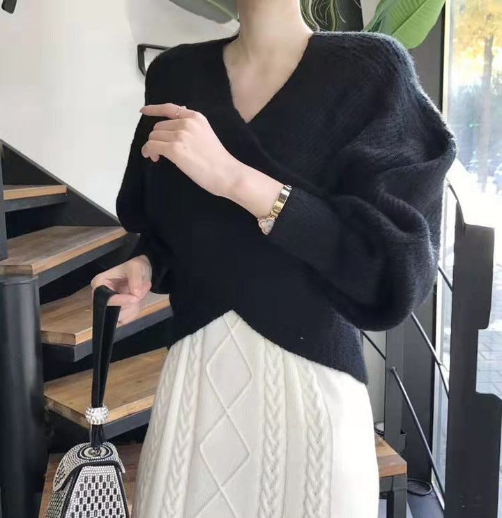 OHMIQUE | Pull en tricot croisé chic