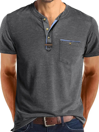 OHMIQUE | T-shirt col rond élégant avec poche