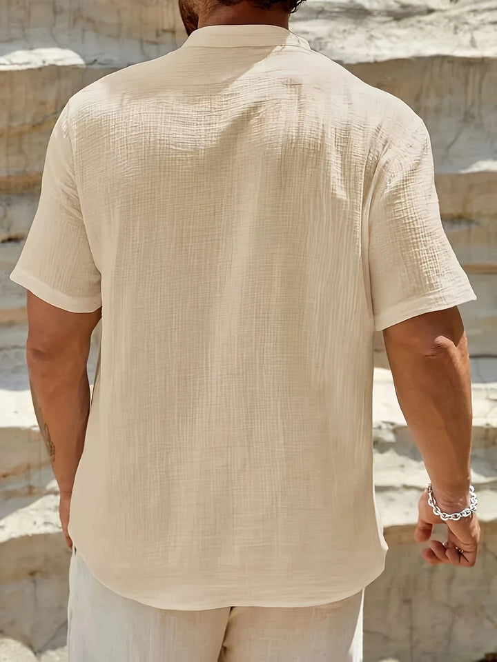 OHMIQUE | Chemise d’été élégante à col montant