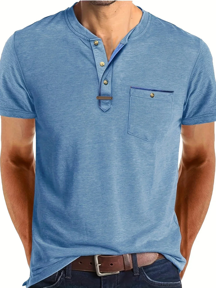 OHMIQUE | T-shirt col rond élégant avec poche