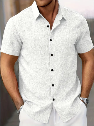 OHMIQUE | Chemise légère à manches courtes en mélange de lin