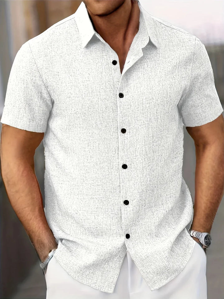 OHMIQUE | Chemise légère à manches courtes en mélange de lin