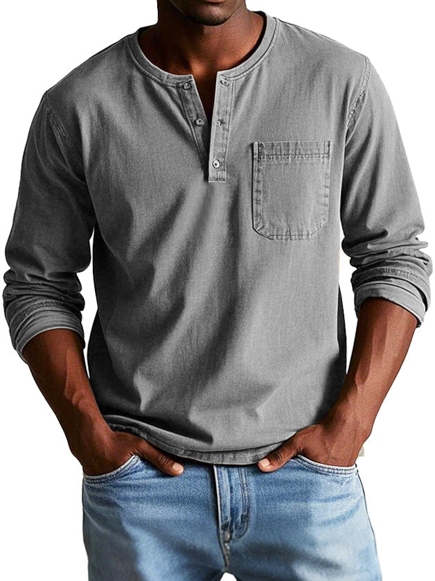 OHMIQUE | Chemise Vintage à Manches Longues