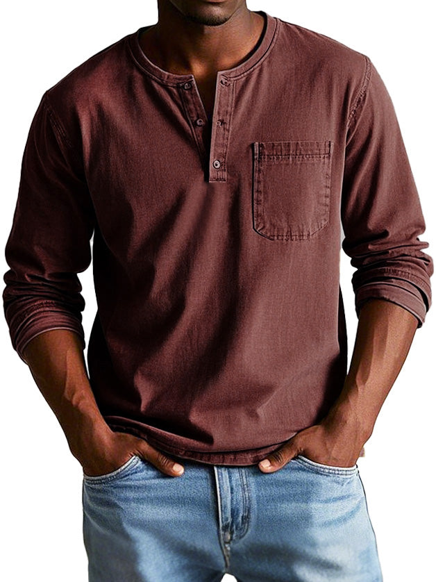 OHMIQUE | Chemise Vintage à Manches Longues