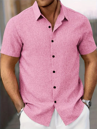 OHMIQUE | Chemise légère à manches courtes en mélange de lin