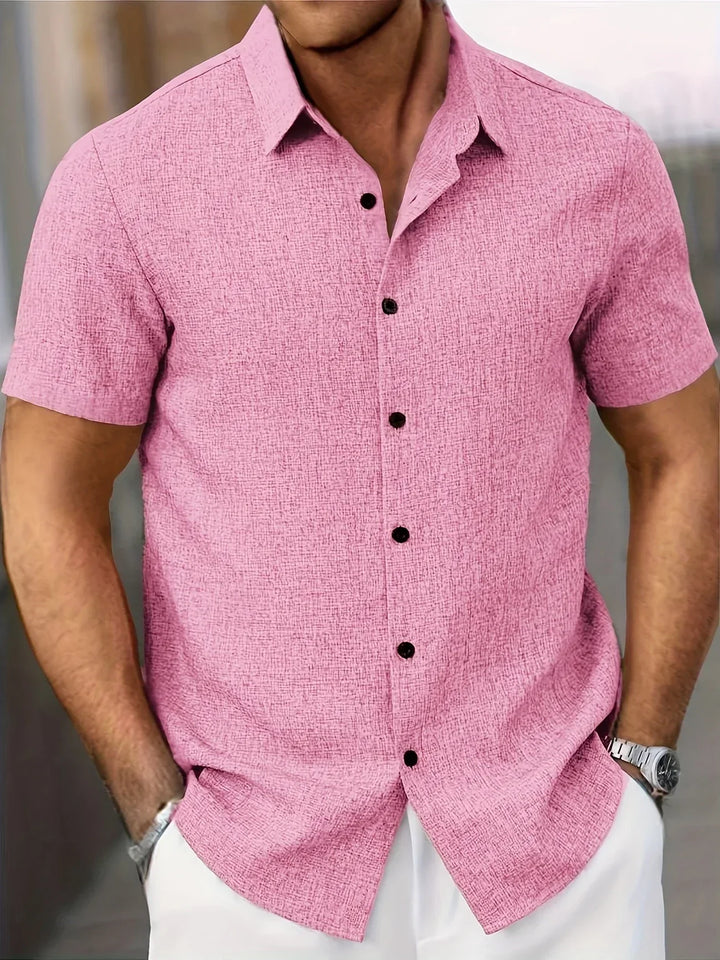 OHMIQUE | Chemise légère à manches courtes en mélange de lin