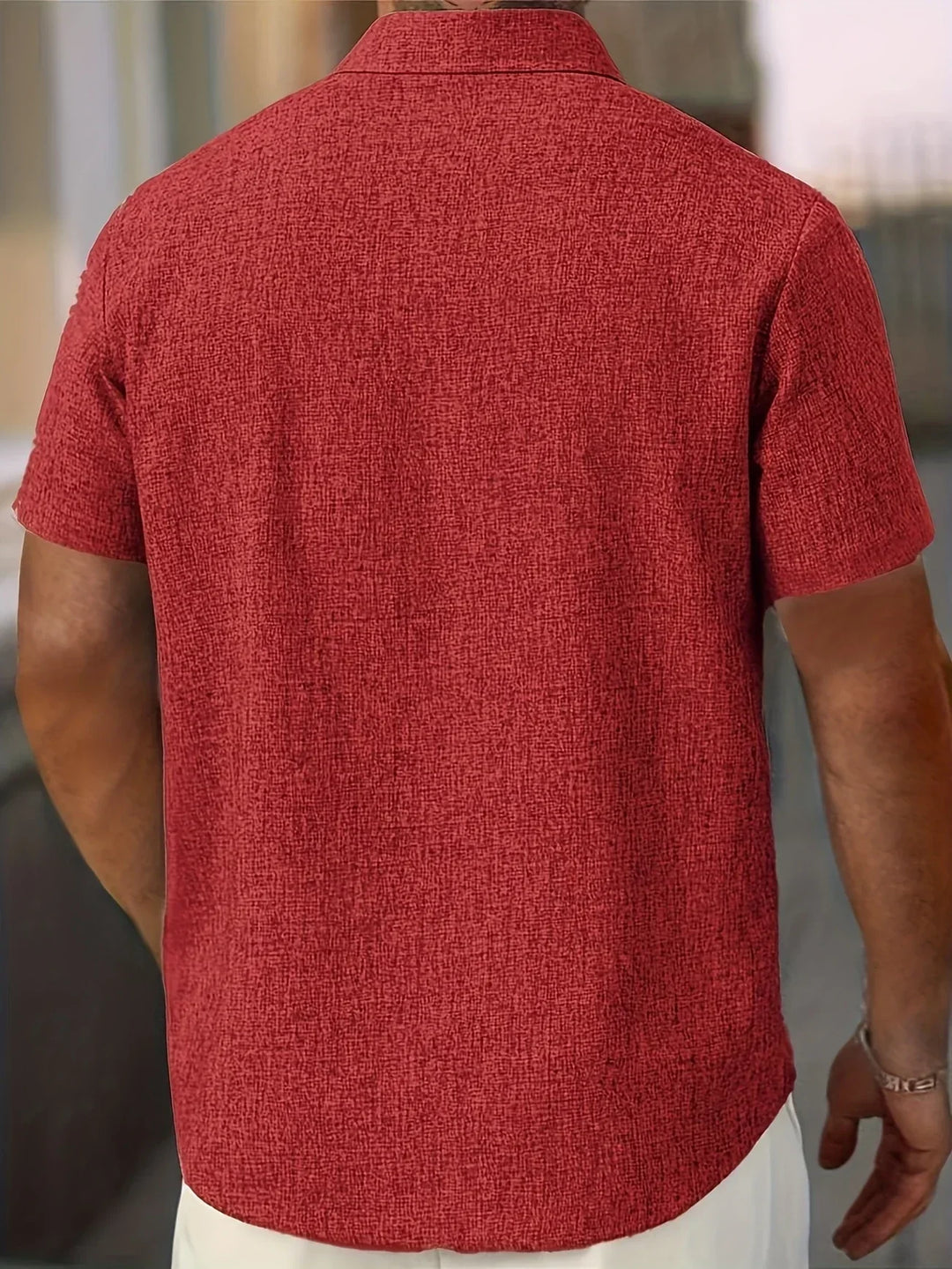 OHMIQUE | Chemise légère à manches courtes en mélange de lin