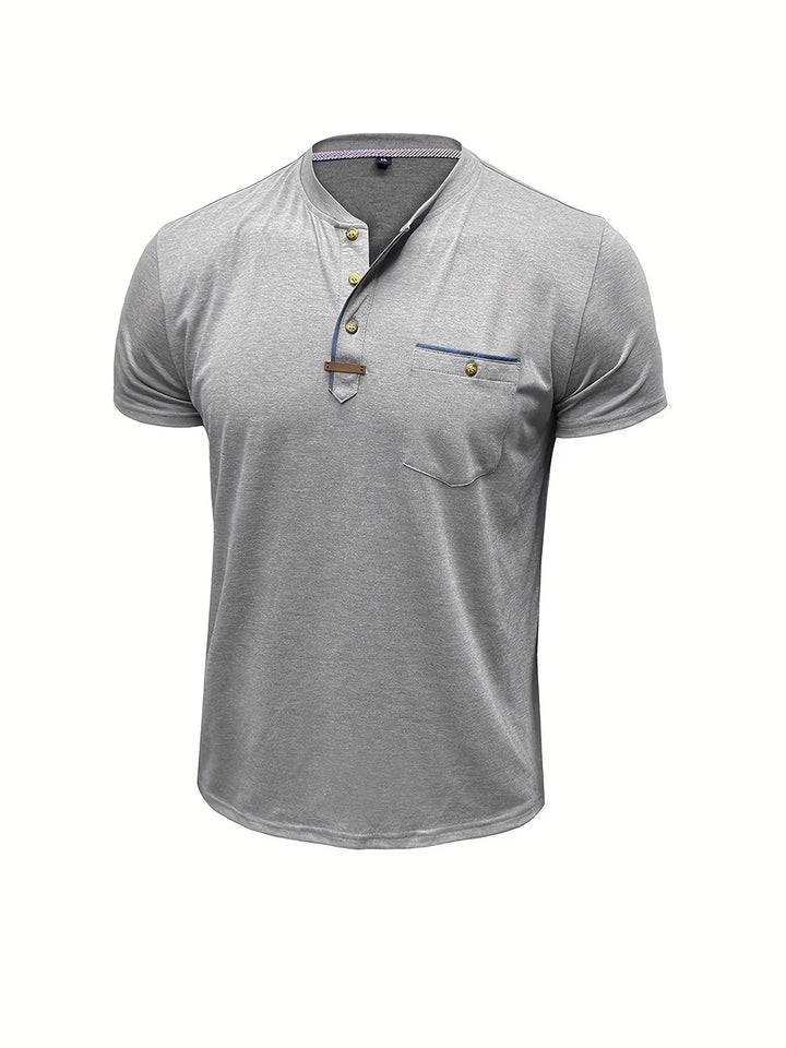 OHMIQUE | T-shirt col rond élégant avec poche