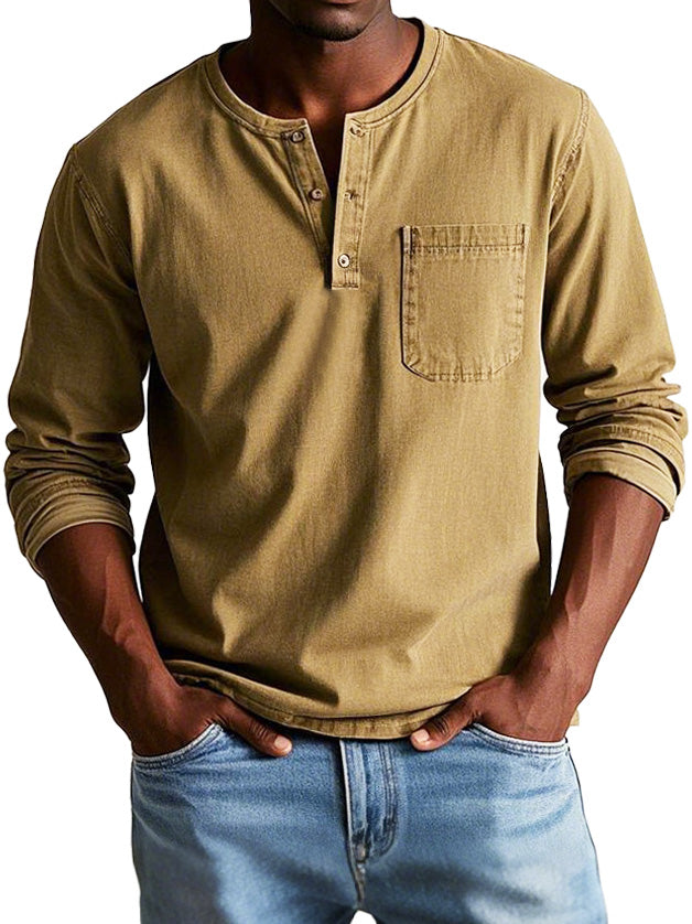 OHMIQUE | Chemise Vintage à Manches Longues