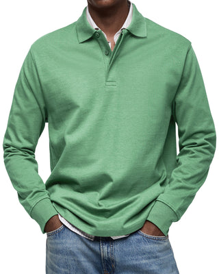 OHMIQUE | Chemise Poloshirt Casual à Manches Longues