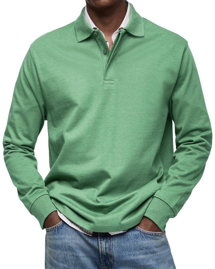 OHMIQUE | Chemise Poloshirt Casual à Manches Longues