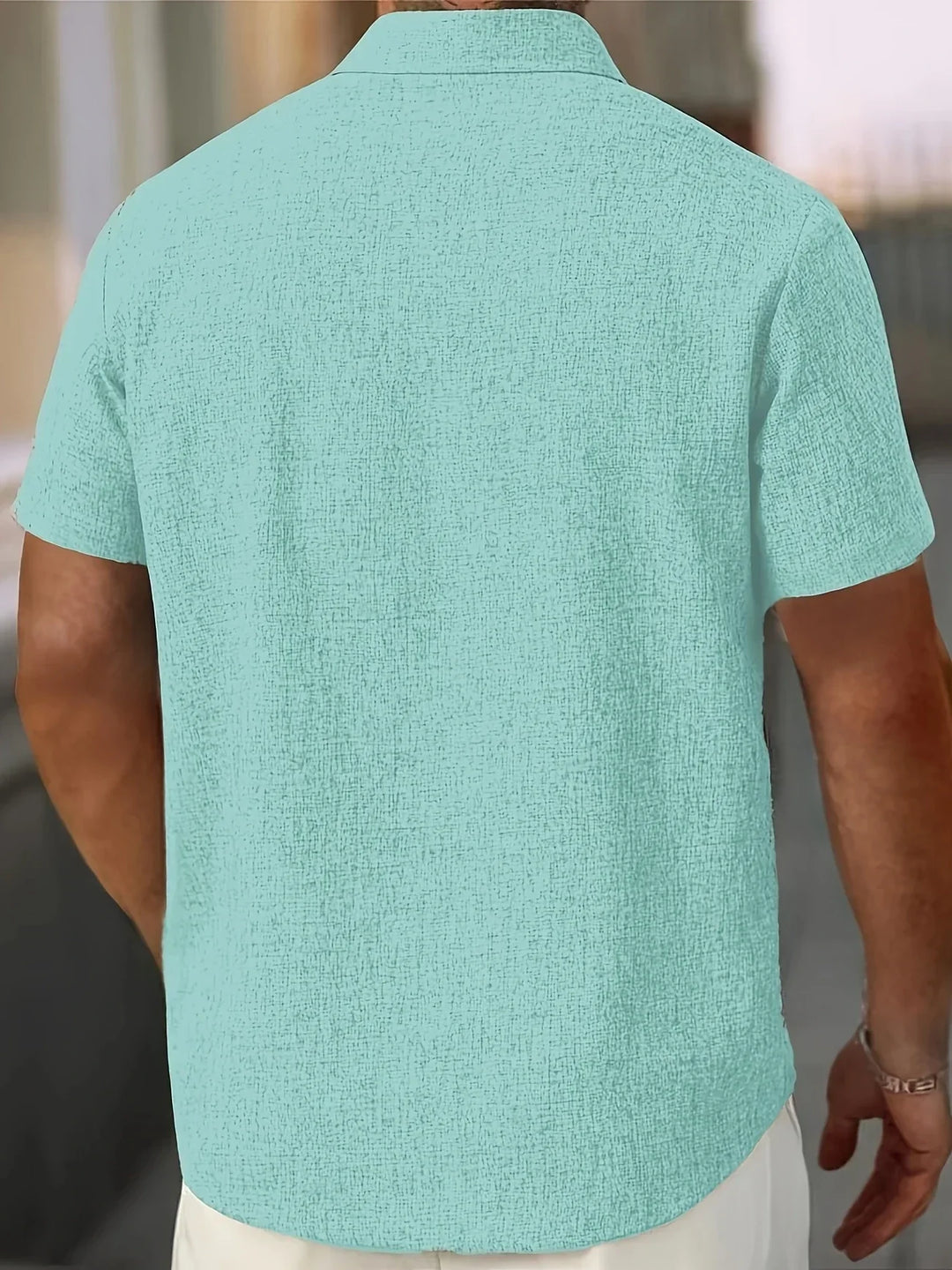 OHMIQUE | Chemise légère à manches courtes en mélange de lin