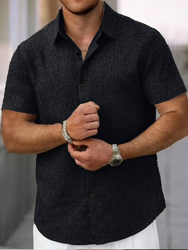 OHMIQUE | Chemise légère à manches courtes en mélange de lin