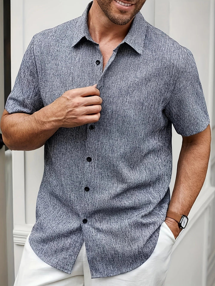 OHMIQUE | Chemise légère à manches courtes en mélange de lin