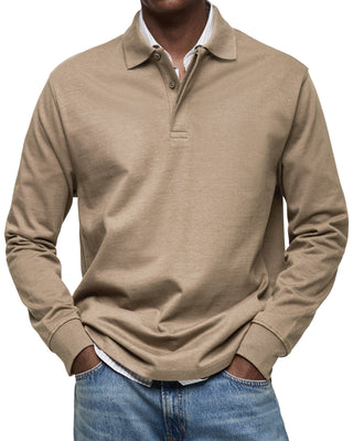 OHMIQUE | Chemise Poloshirt Casual à Manches Longues