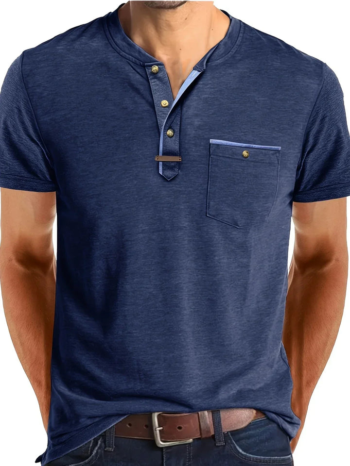 OHMIQUE | T-shirt col rond élégant avec poche