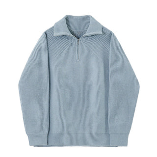 OHMIQUE | Pull Azure à quart de zip