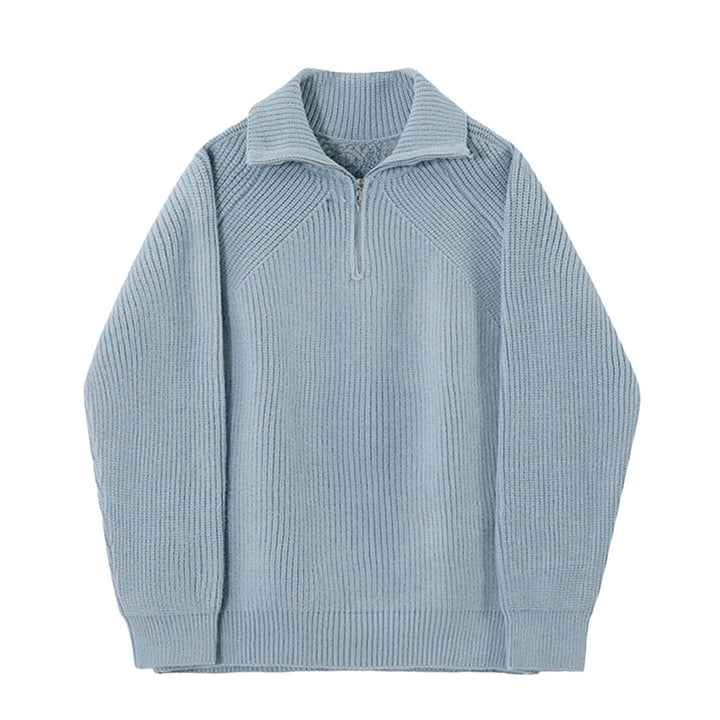 OHMIQUE | Pull Azure à quart de zip
