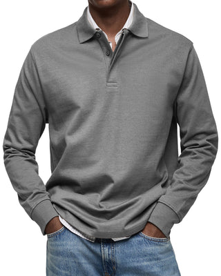 OHMIQUE | Chemise Poloshirt Casual à Manches Longues