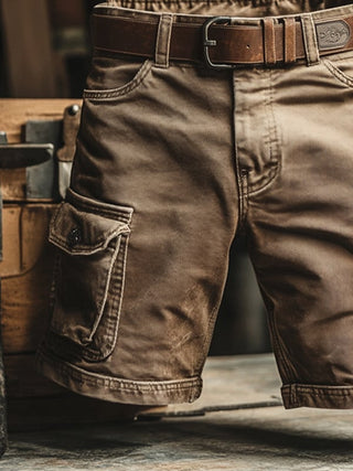 OHMIQUE | Short cargo rétro à poches multiples