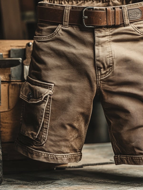 OHMIQUE | Short cargo rétro à poches multiples