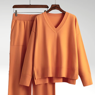 OHMIQUE | Luxe V-Neck Two Piece Set