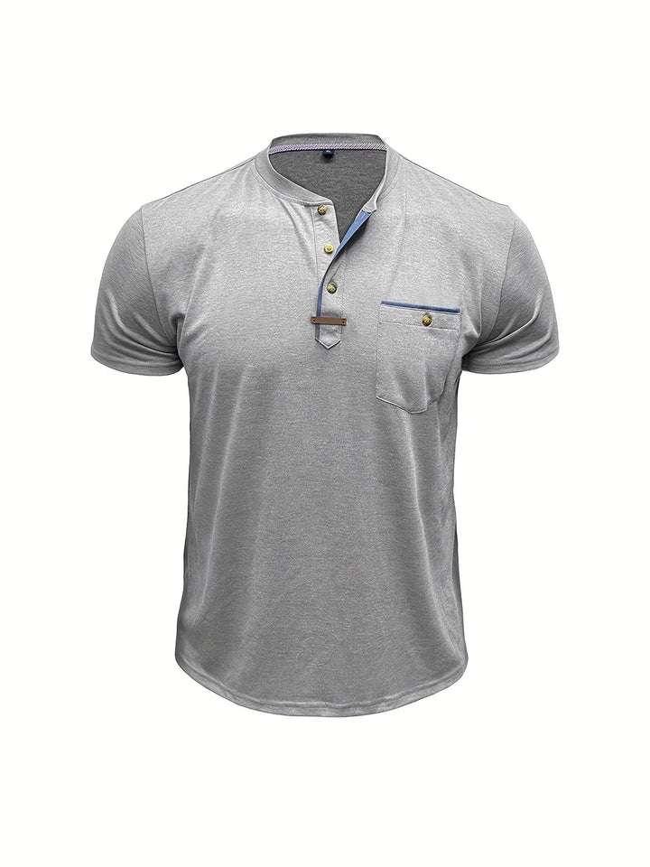 OHMIQUE | T-shirt col rond élégant avec poche