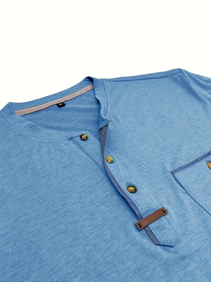 OHMIQUE | T-shirt col rond élégant avec poche