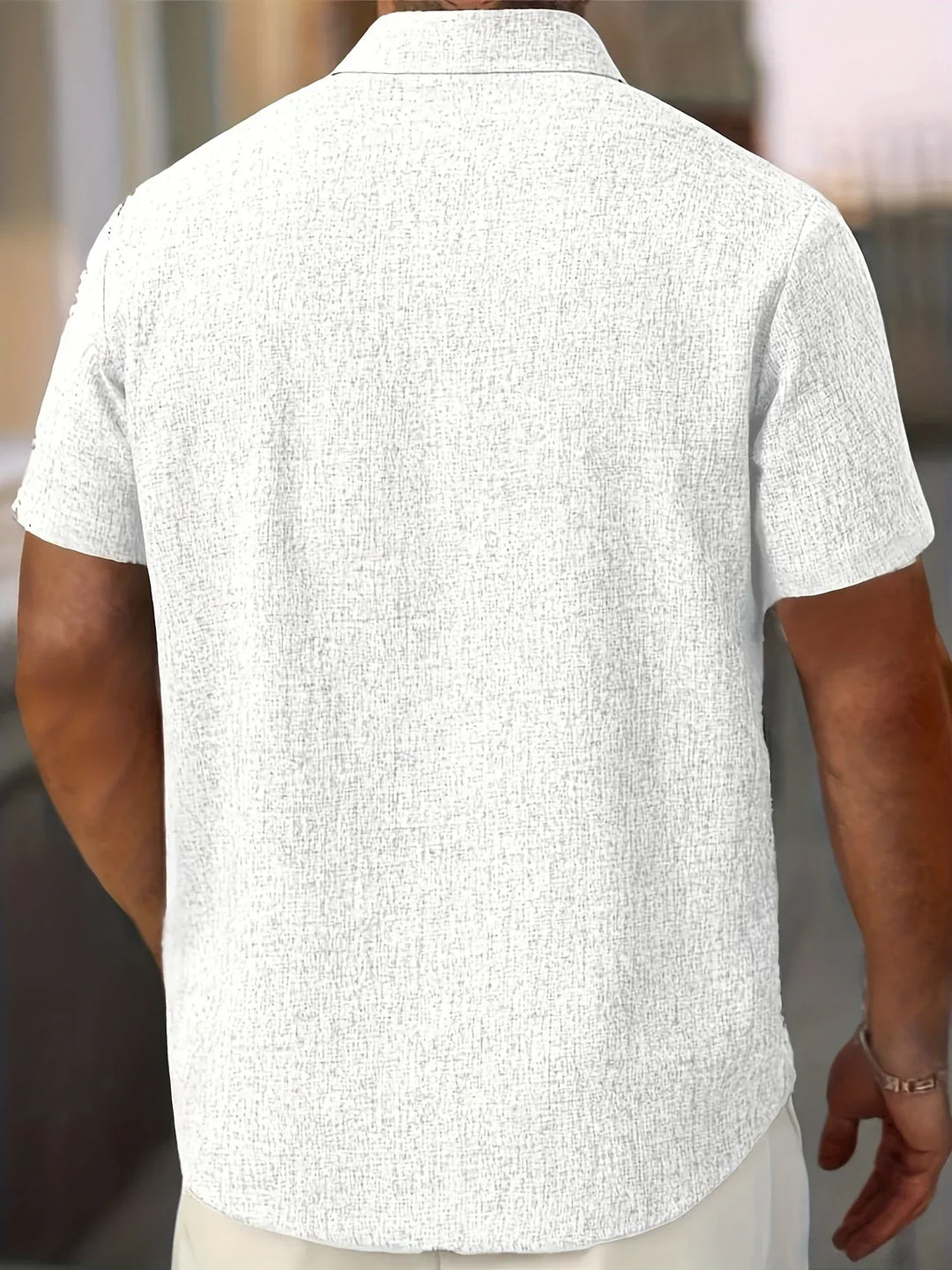 OHMIQUE | Chemise légère à manches courtes en mélange de lin