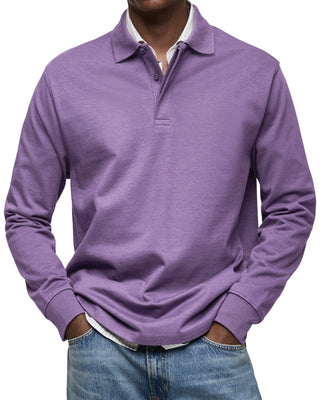 OHMIQUE | Chemise Poloshirt Casual à Manches Longues