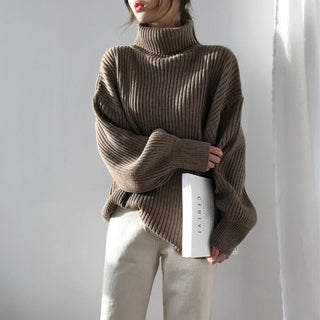OHMIQUE | Luxe Pull à col roulé et à manches ballon