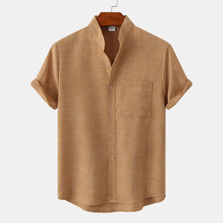 OHMIQUE | Chemise en coton unie avec boutons