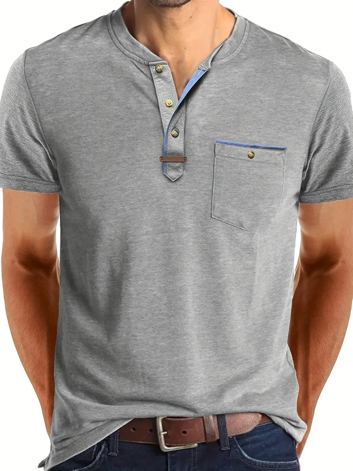 OHMIQUE | T-shirt col rond élégant avec poche