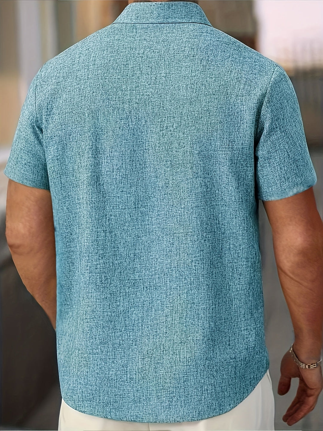 OHMIQUE | Chemise légère à manches courtes en mélange de lin