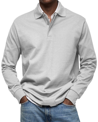 OHMIQUE | Chemise Poloshirt Casual à Manches Longues
