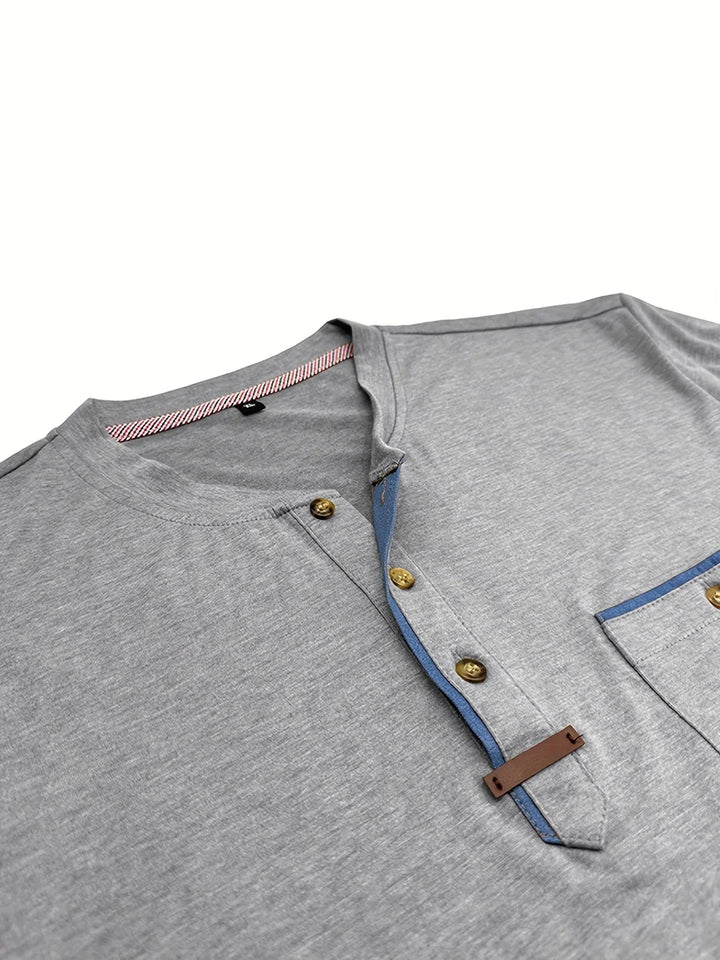 OHMIQUE | T-shirt col rond élégant avec poche