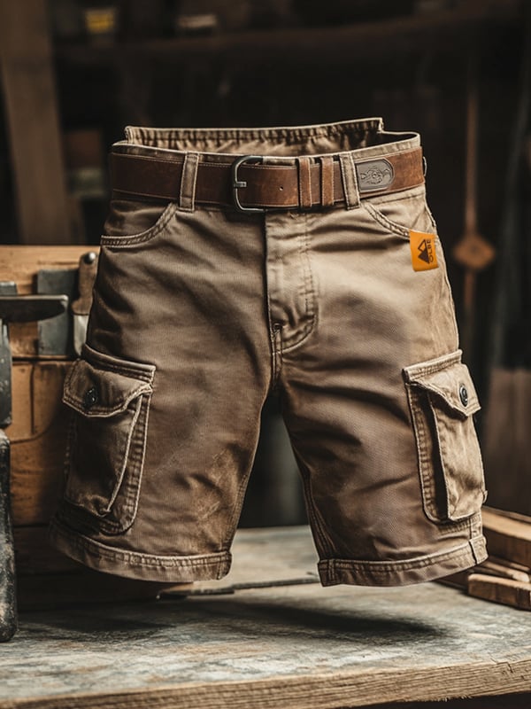 OHMIQUE | Short cargo rétro à poches multiples