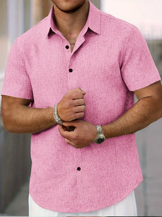 OHMIQUE | Chemise légère à manches courtes en mélange de lin