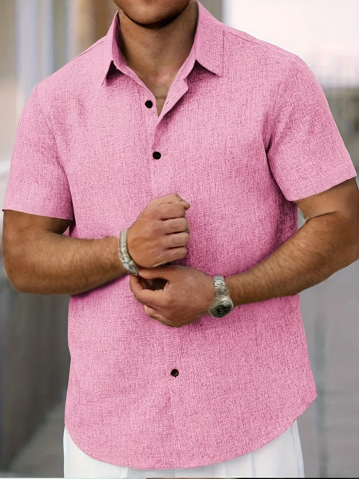 OHMIQUE | Chemise légère à manches courtes en mélange de lin