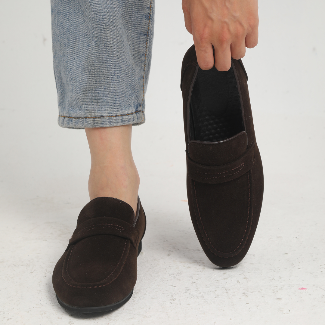 OHMIQUE | Mocassins à brides en daim