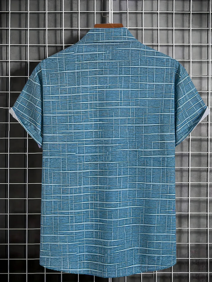 OHMIQUE | Chemise élégante à motif rayé et à carreaux