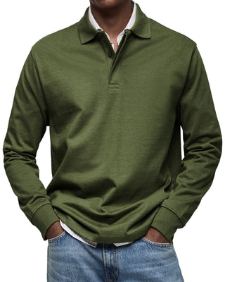 OHMIQUE | Chemise Poloshirt Casual à Manches Longues