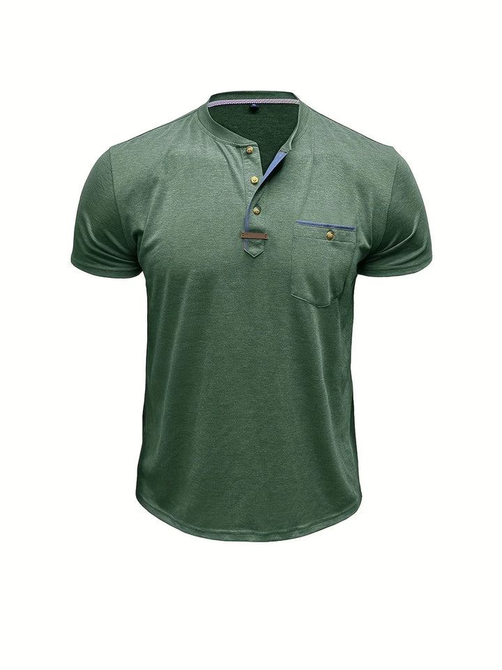 OHMIQUE | T-shirt col rond élégant avec poche