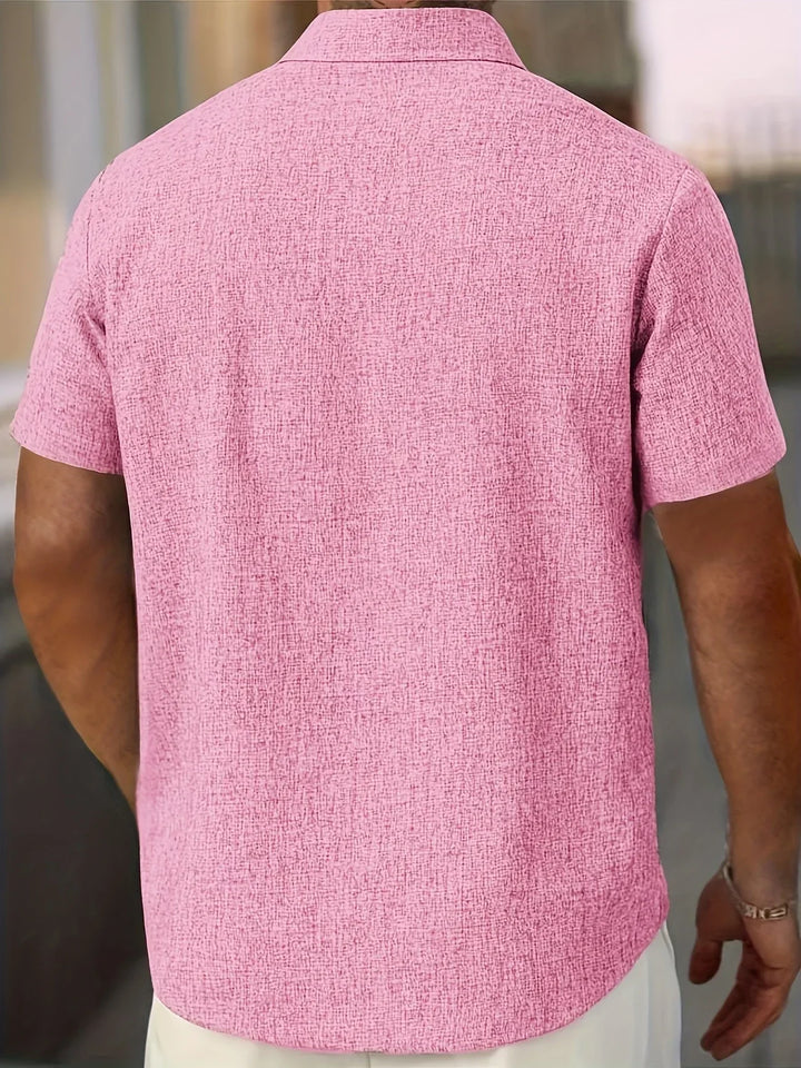 OHMIQUE | Chemise légère à manches courtes en mélange de lin