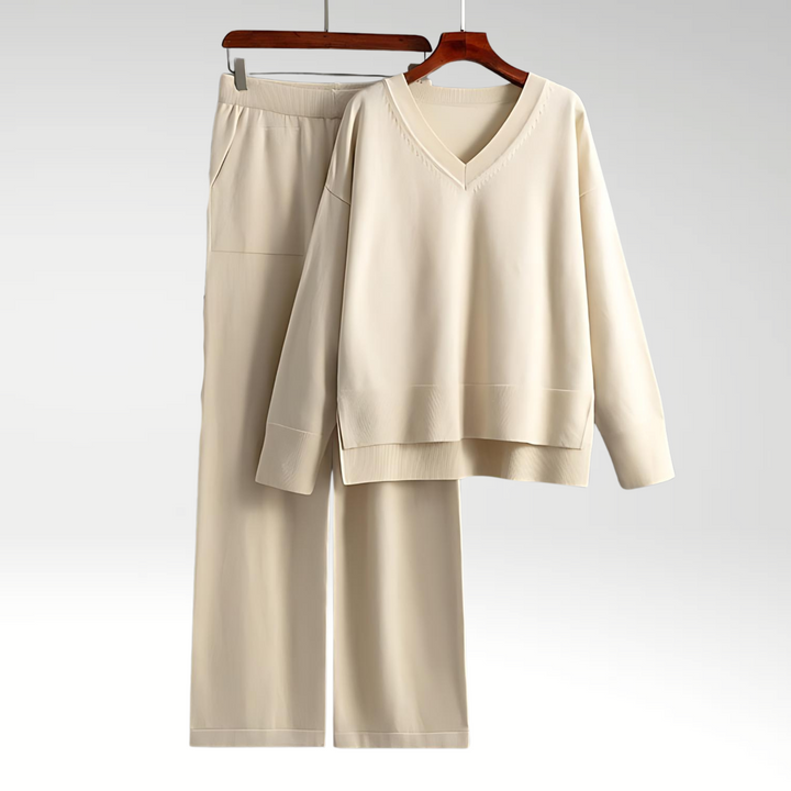 OHMIQUE | Luxe V-Neck Two Piece Set