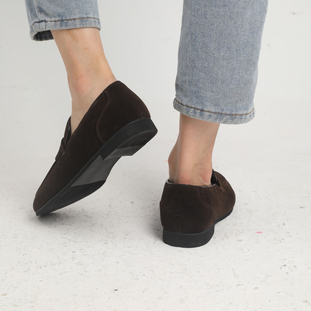 OHMIQUE | Mocassins à brides en daim