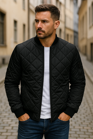 OHMIQUE | Veste en coton à motif losange