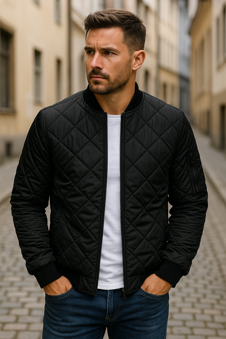 OHMIQUE | Veste en coton à motif losange